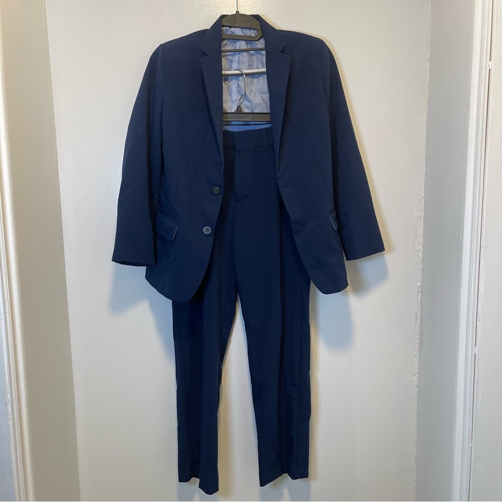 Izod Navy Blue Kids Matching Suit Set - Blazer & Pants